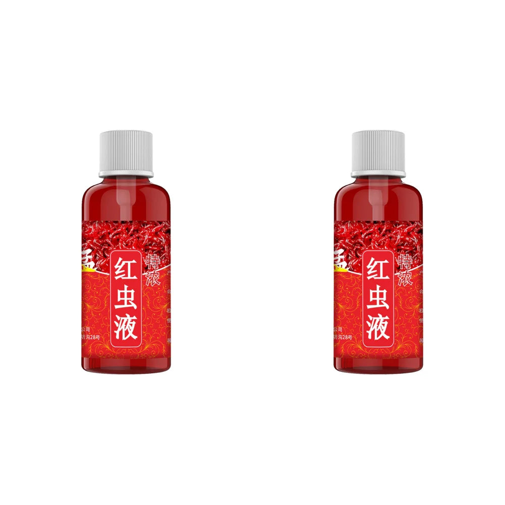 60ML Liquid Blood Worm Scent Fish Attractant Concentrated Red Worm Liquid Fish Bait Additive Perch Catfish Fishing Accessories