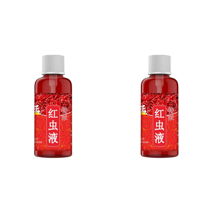 60ML Liquid Blood Worm Scent Fish Attractant Concentrated Red Worm Liquid Fish Bait Additive Perch Catfish Fishing Accessories