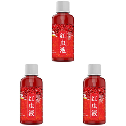 60ML Liquid Blood Worm Scent Fish Attractant Concentrated Red Worm Liquid Fish Bait Additive Perch Catfish Fishing Accessories