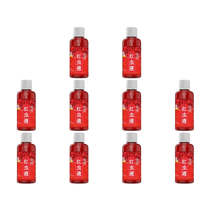 60ML Liquid Blood Worm Scent Fish Attractant Concentrated Red Worm Liquid Fish Bait Additive Perch Catfish Fishing Accessories