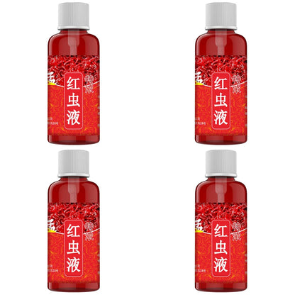 60ML Liquid Blood Worm Scent Fish Attractant Concentrated Red Worm Liquid Fish Bait Additive Perch Catfish Fishing Accessories