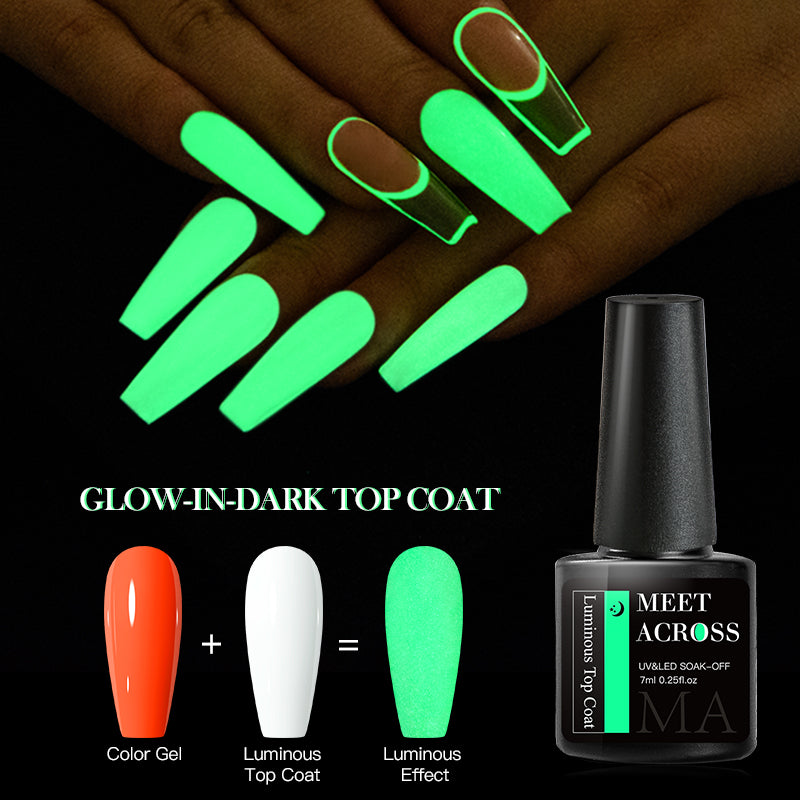 Vernis à ongles gel UV phosphorescent – ​​MEET ACROSS 7 ml