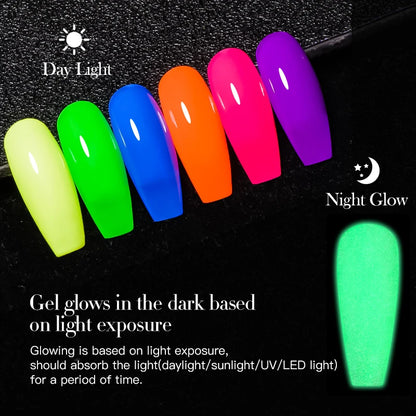 Vernis à ongles gel UV phosphorescent – ​​MEET ACROSS 7 ml