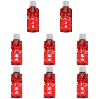 60ML Liquid Blood Worm Scent Fish Attractant Concentrated Red Worm Liquid Fish Bait Additive Perch Catfish Fishing Accessories